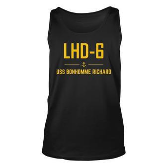 Lhd6 Uss Bonhomme Richard Unisex Tank Top - Thegiftio UK