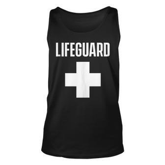 Lifeguard Sayings Life Guard Job Unisex Tank Top | Mazezy