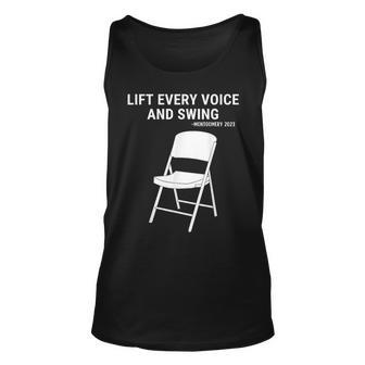 Lift Every Voice And Swing Trending Montgomery White Chair Tank Top | Mazezy