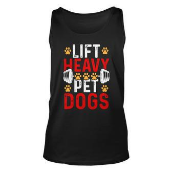 Lift Heavy Pet Dogs Bodybuilding Weight Training Gym 1 Unisex Tank Top - Monsterry CA