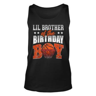 Lil Brother Of The Birthday Boy Basketball Family Baller Tank Top | Mazezy CA