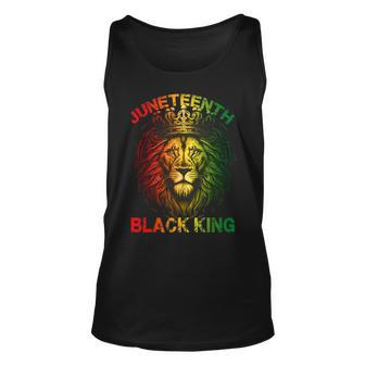 Lion Junenth Black King Melanin Father Dad Men Son Boys Unisex Tank Top - Thegiftio UK