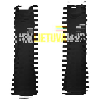 Lithuania Lithuanian Flag Lietuva Souvenir Love Gift Unisex Tank Top | Mazezy