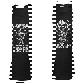 Living The Grease Life Diesel Mechanic Automotive Auto Unisex Tank Top | Mazezy