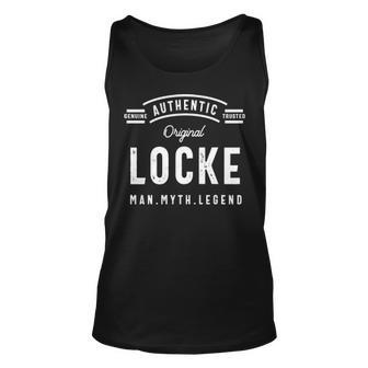 Locke Name Gift Authentic Locke Unisex Tank Top - Seseable