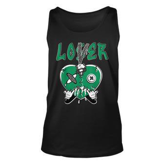 Loser Lover Heart Dripping Pine Green 3S Matching Tank Top - Seseable