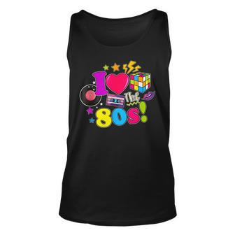 I Love The 80S Vintage Outfit 80'S Theme Retro Vibes Fashion Tank Top - Seseable