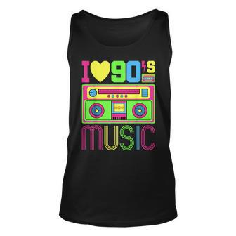 I Love 90S Music 1990S Style Hip Hop Outfit Vintage Nineties 90S Vintage Tank Top | Mazezy