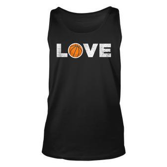 Love Basketball B Ball Motivational Cool Top Unisex Tank Top | Mazezy