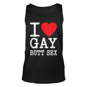 I Love Gay Butt Sex A Dirty Adult Homosexual Red Heart Tank Top | Mazezy