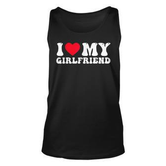 I Love My Girlfriend I Heart My Girlfriend Groovy Couples Tank Top | Mazezy