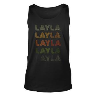 Love Heart Layla GrungeVintage Style Black Layla Unisex Tank Top - Seseable