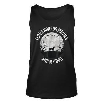 I Love Horror Movies And My Dog Movies Tank Top | Mazezy