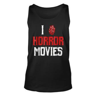 I Love Horror Movies T Movies Tank Top | Mazezy