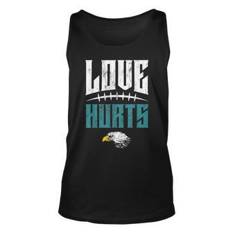 Love Hurts Eagles Distressed Tank Top - Seseable