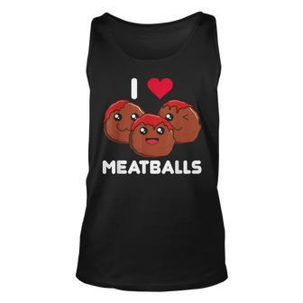 I Love Meatballs Meatball Maker Chef Food Lover Tank Top - Seseable