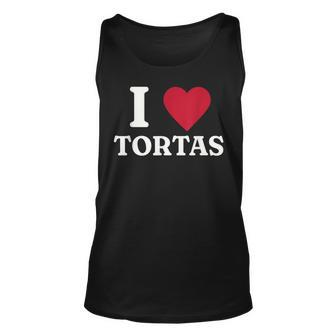 I Love Tortas Mexican Food Tank Top | Mazezy