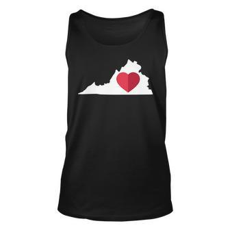 I Love Virginia Va State Pride Heart T Pride Month Tank Top | Mazezy