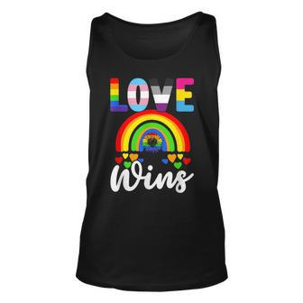 Love Wins Lgbtq Pride & Gay Love Pride Parade Unisex Tank Top | Mazezy