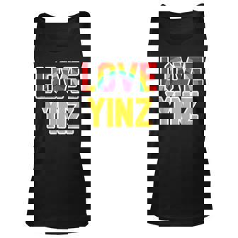 Love Yinz Lgtbq Pittsburgh Pride T Unisex Tank Top | Mazezy