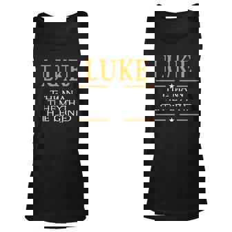 Luke Name Gift Luke The Man The Myth The Legend V2 Unisex Tank Top - Seseable