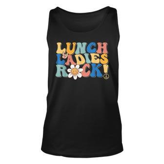 Lunch Ladies Rock Retro Lunch Ladies Squad Cafeteria Crew Tank Top - Seseable