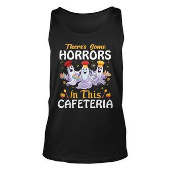 Lunch Lady Halloween There's Some Horrors In This Cafeteria Tank Top - Seseable