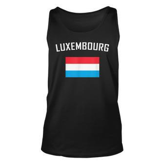 Luxembourger Pride Flag Luxembourg Unisex Tank Top | Mazezy