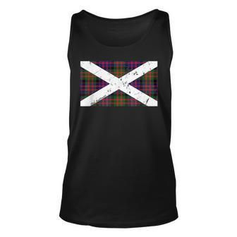 Macdonald Scottish Flag Last Name Scottish Clan Tartan Crest Last Name Tank Top | Mazezy
