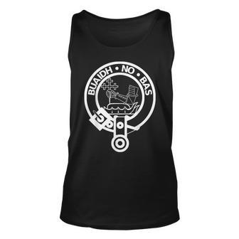 Macdougall Scottish Family Clan Name Crest Shield Unisex Tank Top | Mazezy