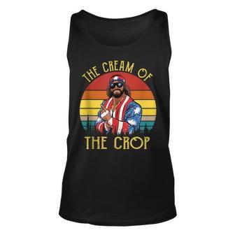 Macho-The Cream Of The Crop Wrestling Funny Retro Vintage Unisex Tank Top - Seseable