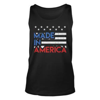 Made In America Pride Cute Born In Usa 4Th Of July Patriot Unisex Tank Top | Mazezy