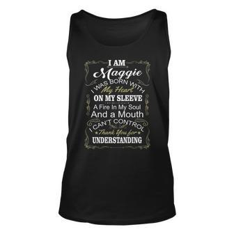 Maggie Name Gift I Am Maggie Unisex Tank Top - Seseable
