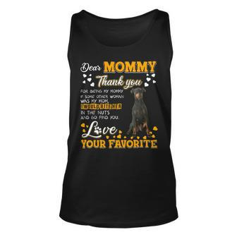 Manchester Terrier Dear Mommy Thank You For Being My Mommy Unisex Tank Top - Monsterry CA