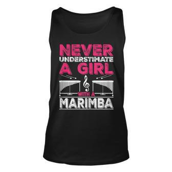 Marimba Player Never Underestimate A Girl With A Marimba Unisex Tank Top | Mazezy