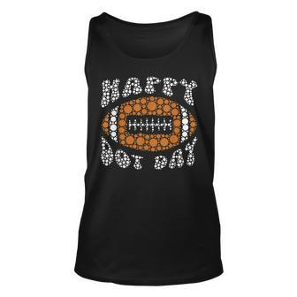 Make Your Mark And See Dot Day Football Player Polka Dot Tank Top | Mazezy