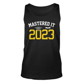 Mastered It 2023 Master Degree Graduation Gifts 2023 Unisex Tank Top | Mazezy UK