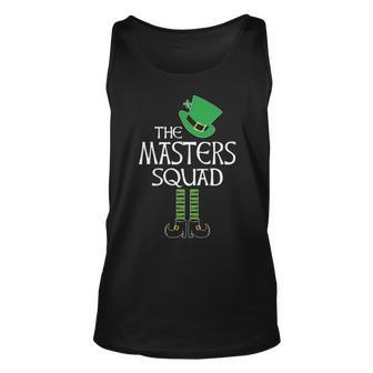 Masters Name Gift The Masters Squad Leprechaun Unisex Tank Top - Seseable