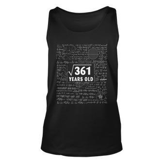 Math Geek Square Root Of 361 19Th Birthday 19 Years Old Math Tank Top | Mazezy