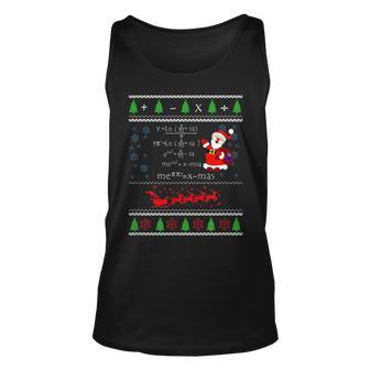 Math Lovers Equation Ugly Christmas Sweater Tank Top - Monsterry