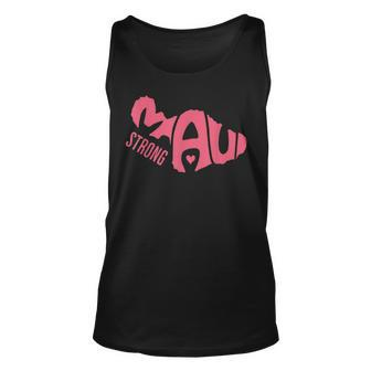 Maui Hawaii Beach Strong Retro Hearts Supports Tank Top - Monsterry