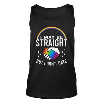 I May Be Straight But I Dont Hate Lgbt Gay & Lesbians Pride Tank Top | Mazezy