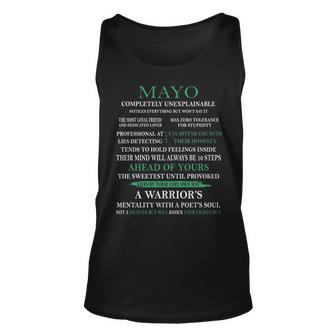 Mayo Name Gift Mayo Completely Unexplainable Unisex Tank Top - Seseable