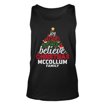Mccollum Name Gift Christmas Mccollum Family Unisex Tank Top - Seseable