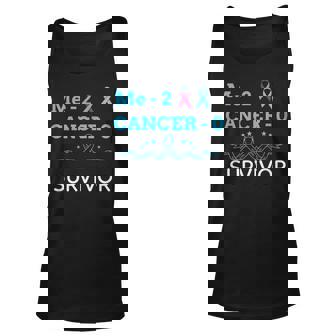 Me 2 Cancer 0 Prostate And Thyroid Ribbons Unisex Tank Top | Mazezy