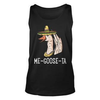 Me Goose-Ta | Spanish Goose Pun | Funny Mexican Unisex Tank Top | Mazezy
