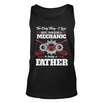 Mechanic Father Machines Car Vehicles Tools Mechanical Tank Top | Mazezy
