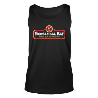 Mechanical Rat Pizza & Child Casino Pizza Funny Gifts Unisex Tank Top | Mazezy