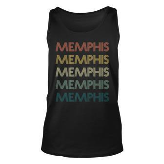 Memphis Tennessee State Pride Vintage Retro 70S State Unisex Tank Top | Mazezy