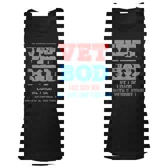 Mens Vet Bod Like A Dad Bod But With More Knee Pain Veteran Unisex Tank Top - Thegiftio UK